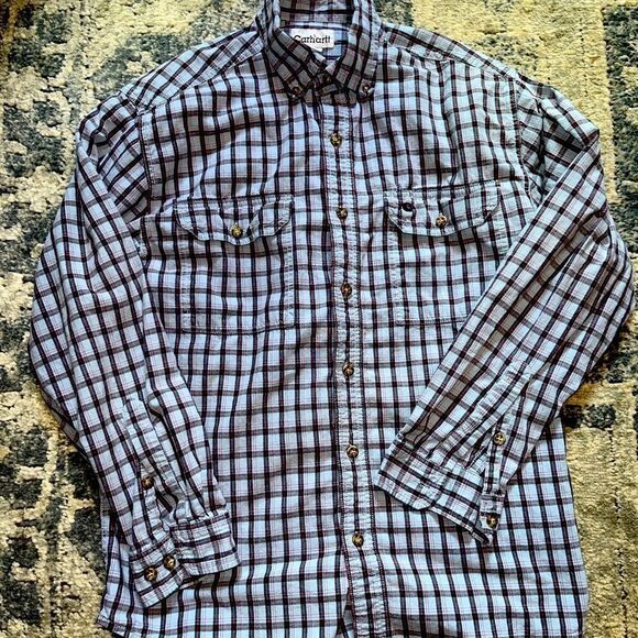 Carhartt Long Sleeve Plaid Button Up - Picture 1 of 4